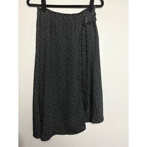 Laundry by Shelli segal dot d-ring asymmetrical midi skirt Small